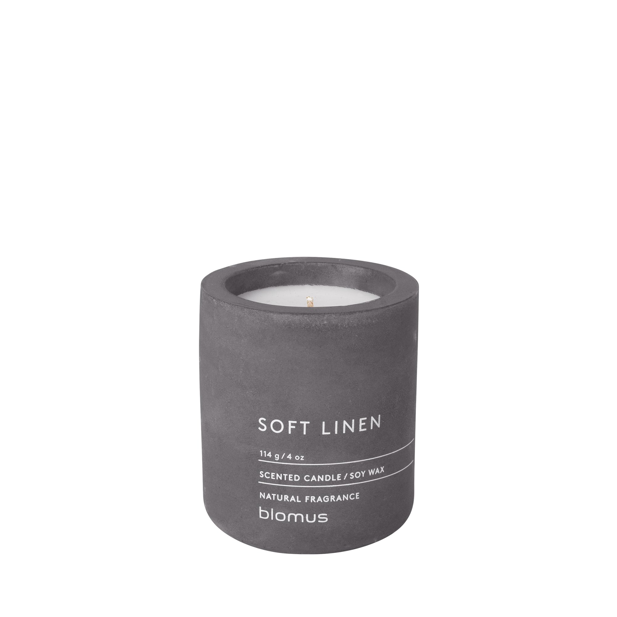 Duftkerze -FRAGA- Farbe: Magnet - Duft: Soft Linen Ø 6,5 cm (65653) | Duftkerzen