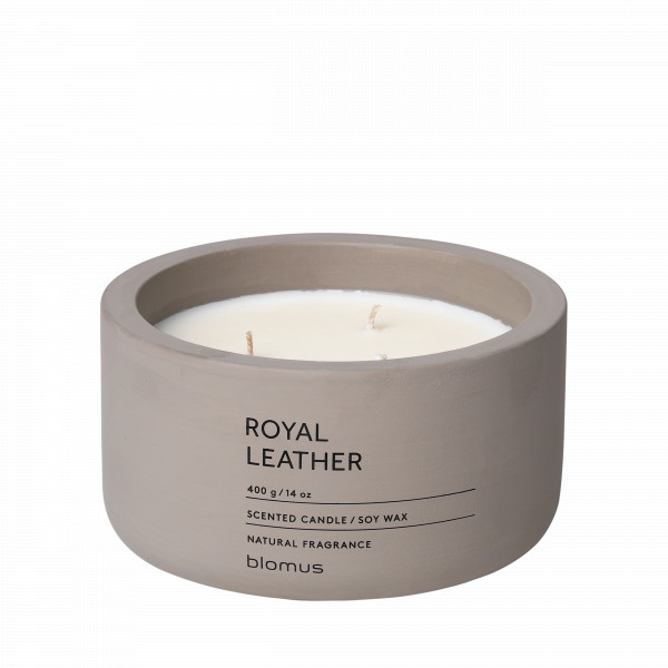 FRAGA Scented Candle Satellite Royal Leather | blomus