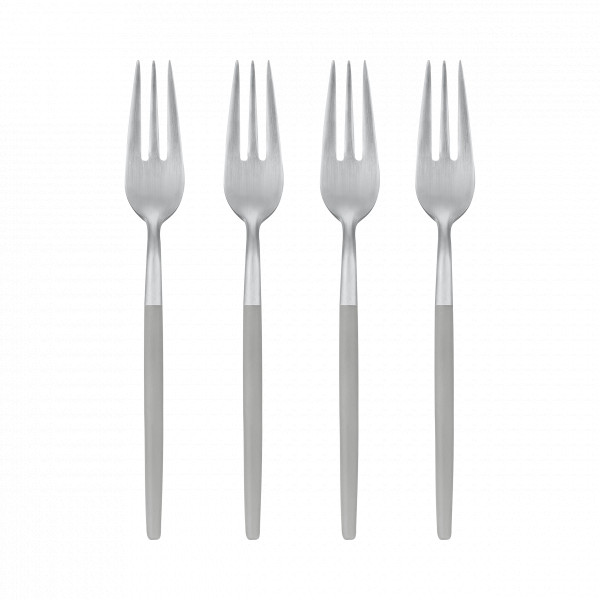 MAXIME 4 cake forks Mourning Dove, stainless steel | blomus