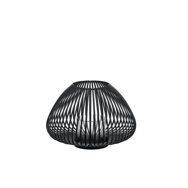 LYVA Laterne S Black mit Glaszylinder für Innen | blomus