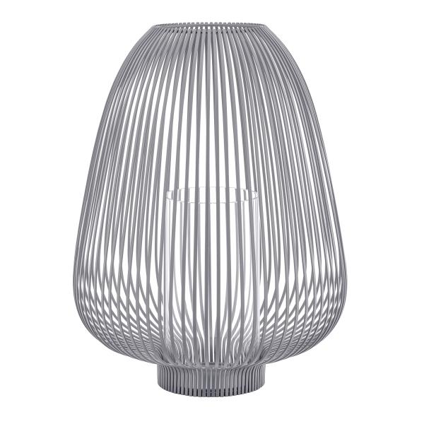 LYVA Laterne L Steel Gray – Indoor Design-Laterne | blomus