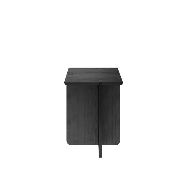 Hocker ENGAWA Black, Eiche massiv, minimalistisch | blomus