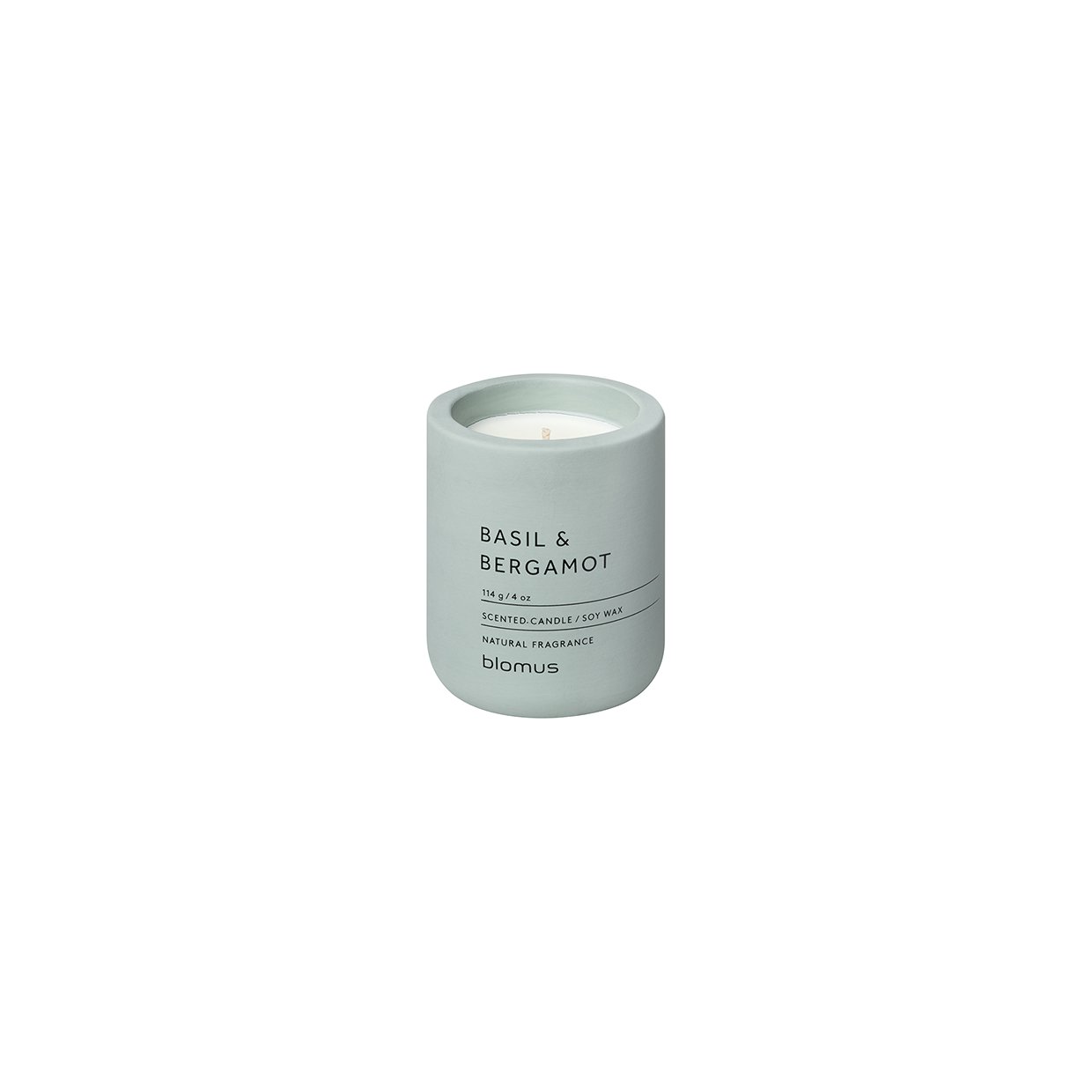 Duftkerze -FRAGA- Farbe: Pine Gray - Duft: Basil & Bergamot Ø 6,5 cm (66449)