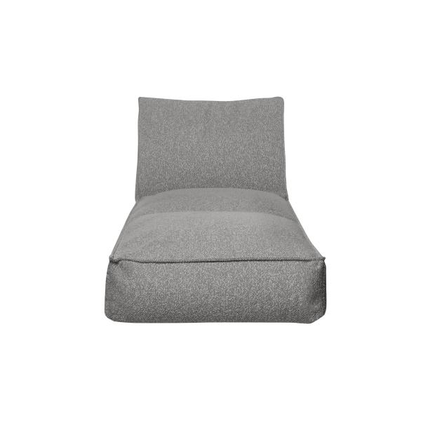 blomus STAY outdoor bed 80×190 cm, Stone Bouclé, UV-resistant, EPS filling, adjustable backrest