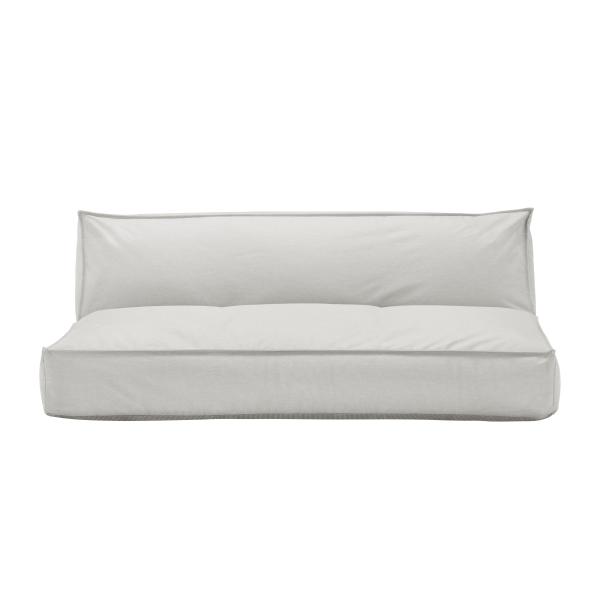 blomus STAY 3-seater sofa Cloud, outdoor sofa for garden & patio, synthetic fibre, water-repellent, quick-drying, 2-layer base, kaschkasch
