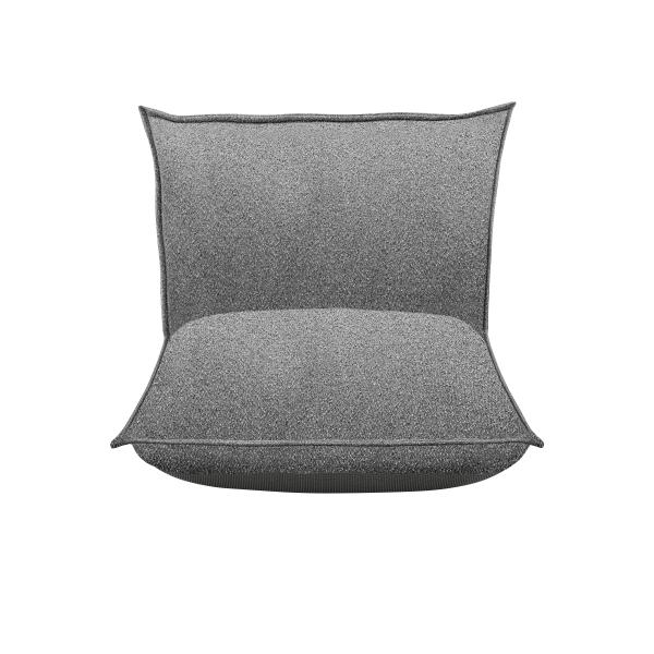 blomus GROW Outdoor Lounger Chair Stone Bouclé 100×100 cm, Loungesessel, wasserabweisender Bouclé-Stoff, pflegeleicht, komfortables Outdoor-Sitzmöbel