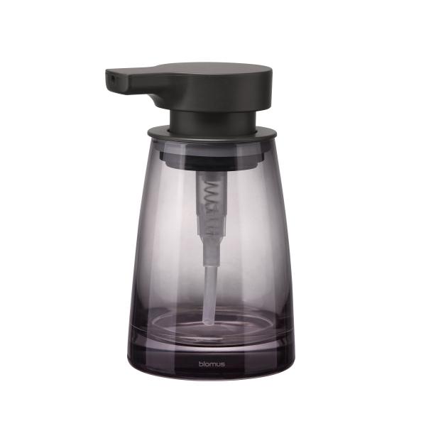 blomus AVA soap dispenser Black, 250 ml, hand-blown glass, refillable