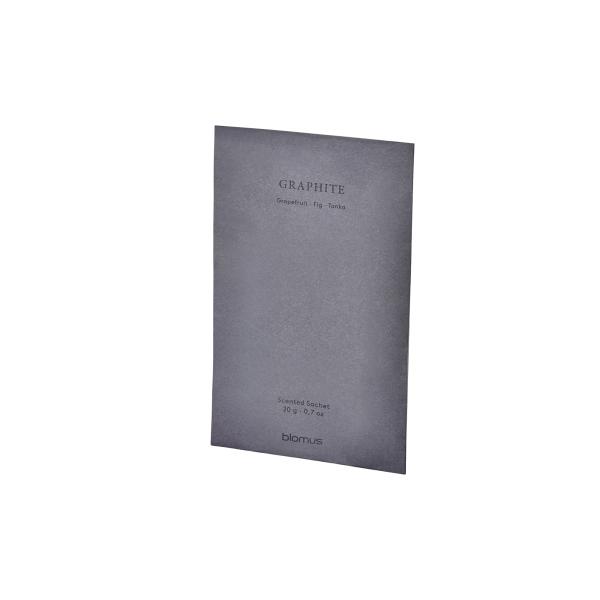 blomus TUOKSU scented sachets Graphite, 3 pieces, grapefruit, fig and tonka bean, fresh and warm, for cupboards and living spaces