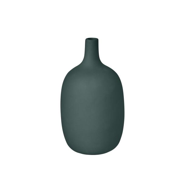 blomus CEOLA Vase Rain Forest 21 cm, Keramikvase mit organischer Silhouette, handwerkliche Oberfläche, widerstandsfähige Keramik, dekoratives Unikat