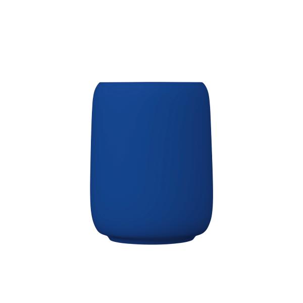 blomus SONO toothbrush holder, 300 ml, Mazarine Blue, ceramic, soft-touch surface
