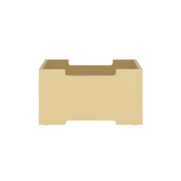 blomus KASANE storage box, size S, New Wheat, MDF, stackable, suitable for SUKOYA shelves