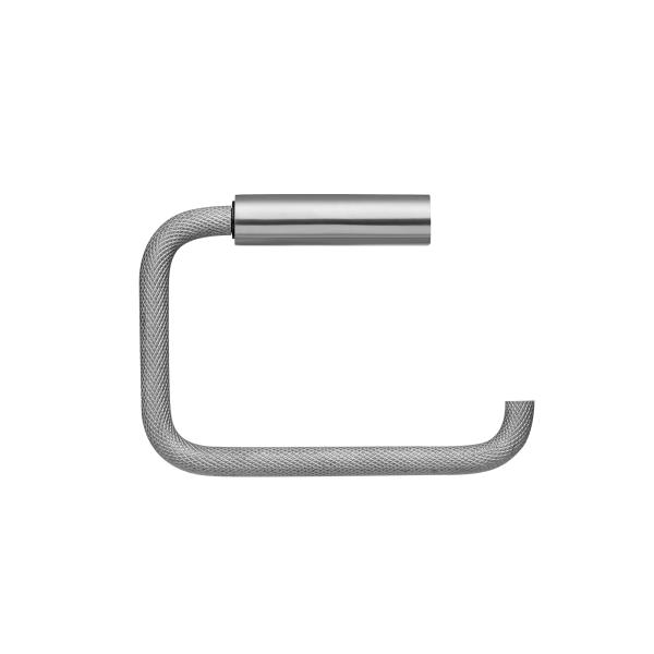 blomus MODO ROF toilet roll holder, stainless steel, knurled surface, wall mounting