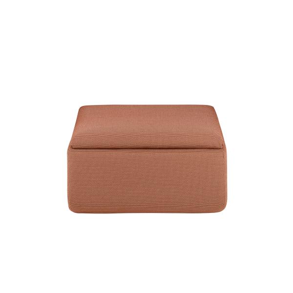 blomus Outdoor Hocker GROVA, Amber Brown, Olefin Stoff, wetterfest, gepolstert, Modul