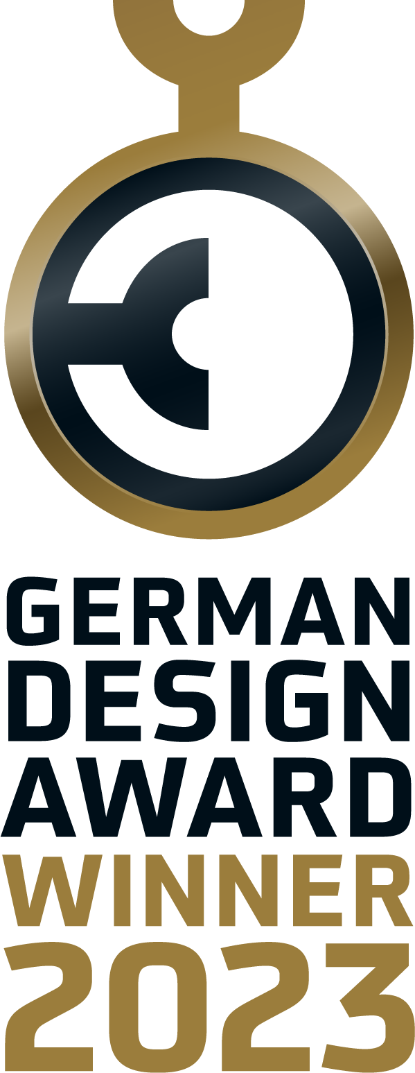 German design Award Logo als gewinner der Serie ILO