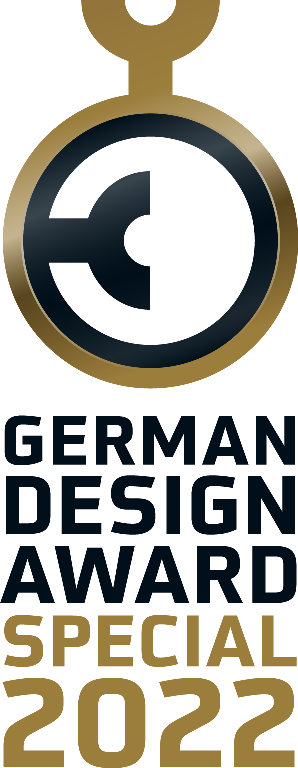 Le logo du German Design Award « Special 2022 » pour la série ELI