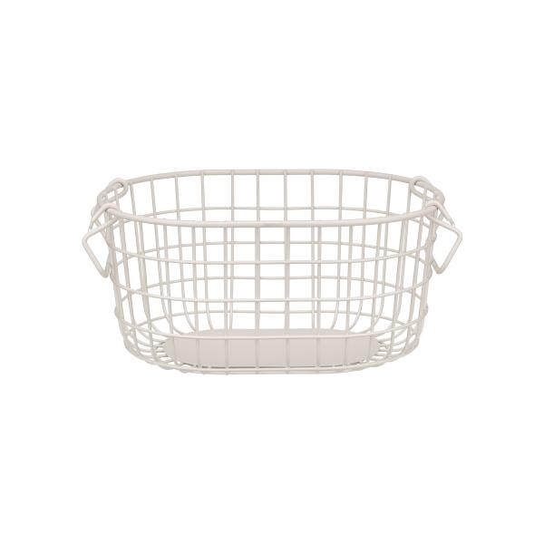 blomus KAGO storage basket Moonbeam round size S, powder-coated metal, stackable, design by Kazushige Miyake