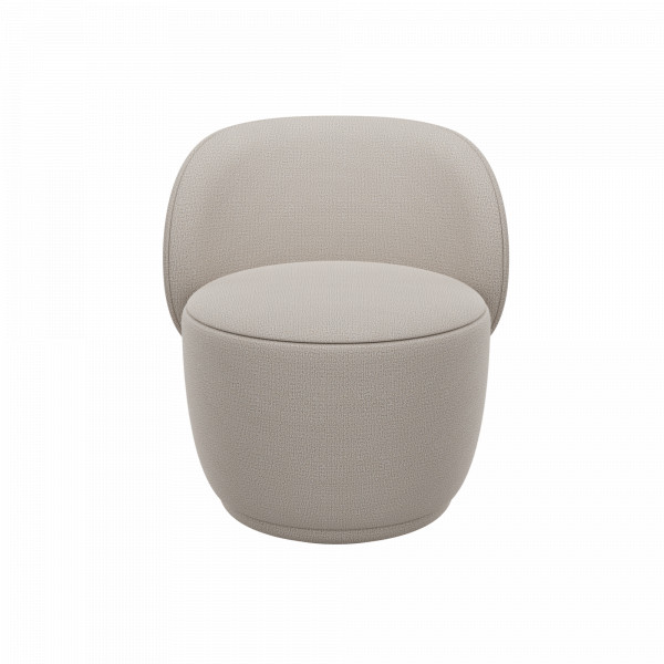 KUON armchair Socia, Desert, upholstered, high backrest, fabric upholstery