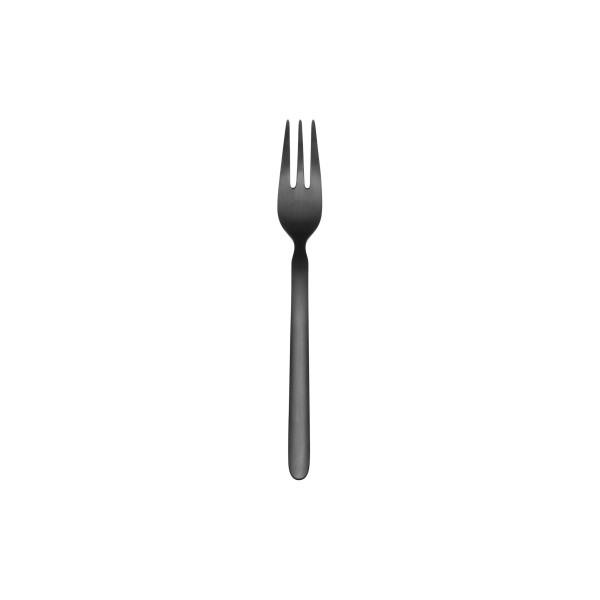 Set of 4 STELLA Cake Forks, Black stainless steel | blomus