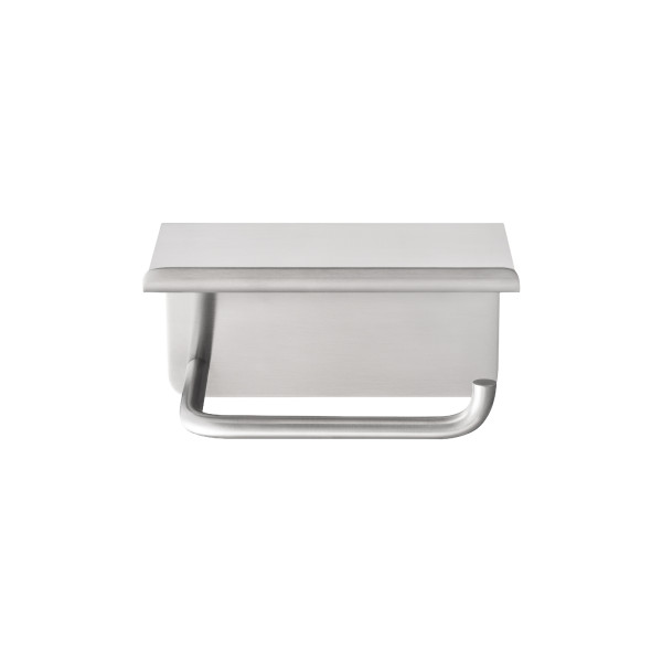 MODO Toilet Roll Holder Stainless Matte with Shelf | blomus