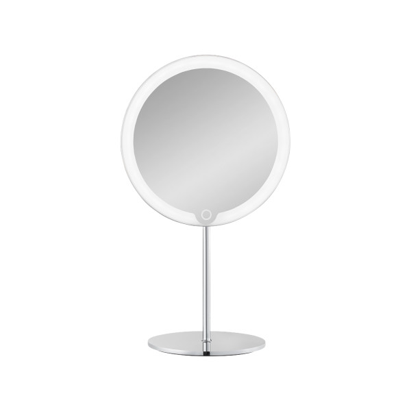 MODO LED Cosmetic Mirror Stainless Polished 5x | blomus
