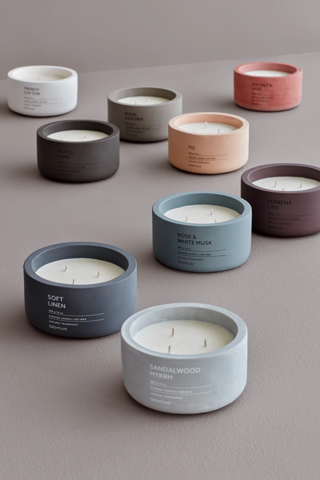 Scent candles in different shapes
